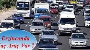 Photo of Erzincan’da trafiğe kayıtlı 66 bin 529 araç var